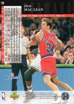 1993-94 Upper Deck Special Edition - Electric Court #132 Don MacLean Back