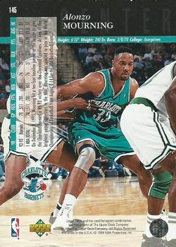 1993-94 Upper Deck Special Edition - Electric Court #145 Alonzo Mourning Back