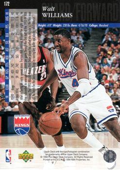 1993-94 Upper Deck Special Edition - Electric Court #172 Walt Williams Back