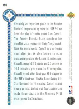 1993-94 Upper Deck Special Edition - Electric Court #196 Sam Cassell Back