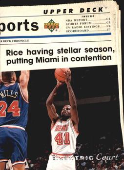 1993-94 Upper Deck Special Edition - Electric Court #212 Miami Heat Front