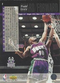 1993-94 Upper Deck Special Edition - Electric Court Gold #2 Todd Day Back