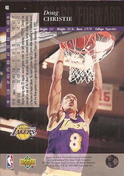 1993-94 Upper Deck Special Edition - Electric Court Gold #48 Doug Christie Back