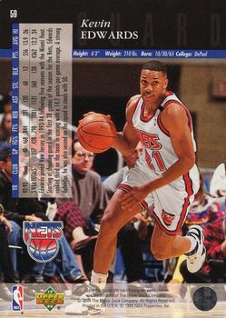 1993-94 Upper Deck Special Edition - Electric Court Gold #59 Kevin Edwards Back