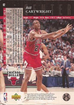 1993-94 Upper Deck Special Edition - Electric Court Gold #62 Bill Cartwright Back