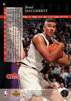1993-94 Upper Deck Special Edition - Electric Court Gold #67 Brad Daugherty Back
