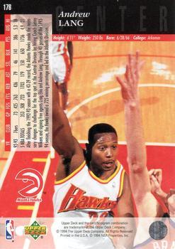 1993-94 Upper Deck Special Edition - Electric Court Gold #176 Andrew Lang Back
