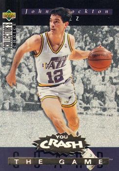 1994-95 Collector's Choice - You Crash the Game Assists Exchange #A13 John Stockton Front