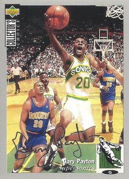 1994-95 Collector's Choice - Silver Signature #220 Gary Payton Front