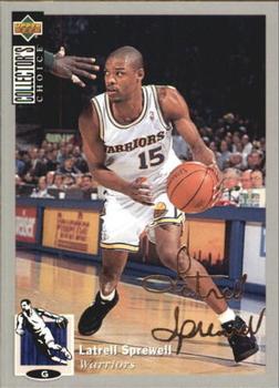 1994-95 Collector's Choice - Silver Signature #15 Latrell Sprewell Front