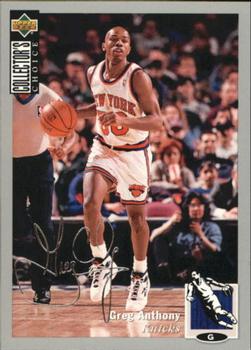 1994-95 Collector's Choice - Silver Signature #91 Greg Anthony Front