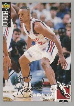 1994-95 Collector's Choice - Silver Signature #215 Pooh Richardson Front