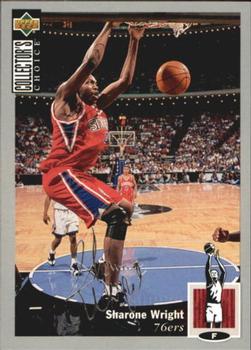 1994-95 Collector's Choice - Silver Signature #346 Sharone Wright Front