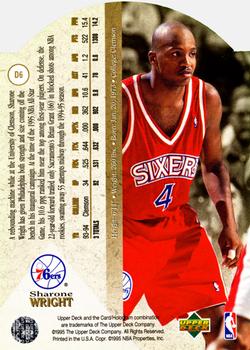1994-95 SP - Die Cut #D6 Sharone Wright Back