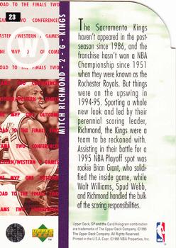 1994-95 SP Championship - Die Cuts #23 Mitch Richmond Back