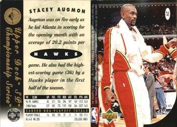 1994-95 SP Championship - Die Cuts #28 Stacey Augmon Back