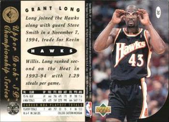 1994-95 SP Championship - Die Cuts #30 Grant Long Back