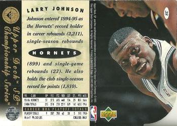 1994-95 SP Championship - Die Cuts #38 Larry Johnson Back