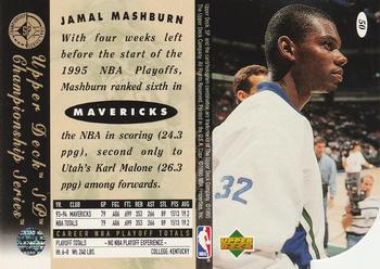 1994-95 SP Championship - Die Cuts #50 Jamal Mashburn Back