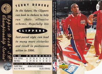 1994-95 SP Championship - Die Cuts #72 Terry Dehere Back