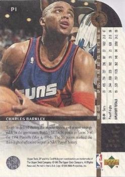 1994-95 SP Championship - Playoff Heroes Die Cuts #P1 Charles Barkley Back