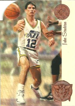 1994-95 SP Championship - Playoff Heroes Die Cuts #P10 John Stockton Front