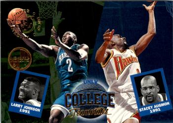 1994-95 Stadium Club - Members Only #113 Stacey Augmon / Larry Johnson Front