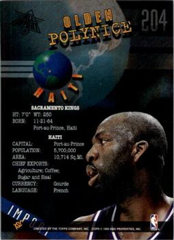 1994-95 Stadium Club - Members Only #204 Olden Polynice Back