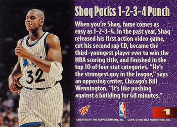 1994-95 Stadium Club Members Only 50 #1 Shaquille O'Neal Back