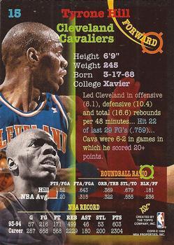 1994-95 Stadium Club - Super Teams NBA Finals #15 Tyrone Hill Back