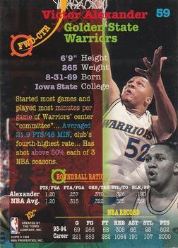 1994-95 Stadium Club - Super Teams NBA Finals #59 Victor Alexander Back