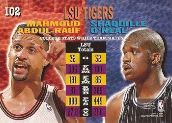 1994-95 Stadium Club - Super Teams NBA Finals #102 Mahmoud Abdul-Rauf / Shaquille O'Neal Back