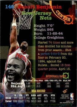 1994-95 Stadium Club - Super Teams NBA Finals #140 Benoit Benjamin Back