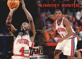 1994-95 Stadium Club - Super Teams NBA Finals #229 Joe Dumars / Lindsey Hunter Front