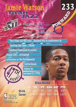 1994-95 Stadium Club - Super Teams NBA Finals #233 Jamie Watson Back