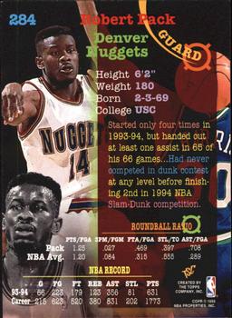 1994-95 Stadium Club - Super Teams NBA Finals #284 Robert Pack Back