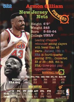 1994-95 Stadium Club - Super Teams NBA Finals #322 Armon Gilliam Back