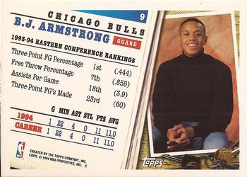 1994-95 Topps - Spectralight #9 B.J. Armstrong Back