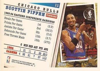 1994-95 Topps - Spectralight #11 Scottie Pippen Back