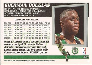 1994-95 Topps - Spectralight #23 Sherman Douglas Back