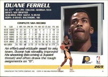 1994-95 Topps - Spectralight #269 Duane Ferrell Back