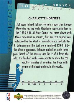 1994-95 Upper Deck - Predictors Exchange: Award Winners #H8 Larry Johnson Back