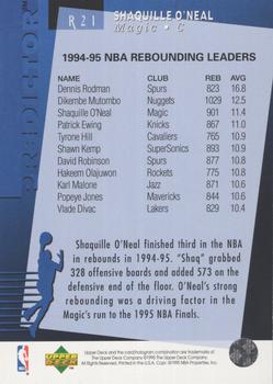 1994-95 Upper Deck - Predictors Exchange: League Leaders #R21 Shaquille O'Neal Back