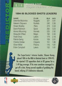 1994-95 Upper Deck - Predictors Exchange: League Leaders #R38 Shawn Kemp Back