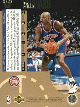 1994-95 Upper Deck - Special Edition Gold #SE25 Terry Mills Back