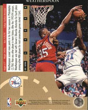 1994-95 Upper Deck - Special Edition Gold #SE67 Clarence Weatherspoon Back