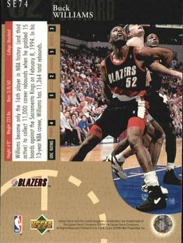 1994-95 Upper Deck - Special Edition Gold #SE74 Buck Williams Back