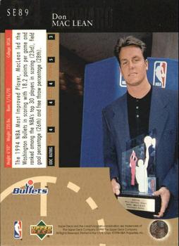 1994-95 Upper Deck - Special Edition Gold #SE89 Don MacLean Back