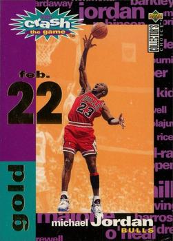 1995-96 Collector's Choice - You Crash the Game Gold: Assists/Rebounds #C1 Michael Jordan Front