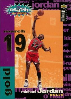1995-96 Collector's Choice - You Crash the Game Gold: Assists/Rebounds #C1 Michael Jordan Front